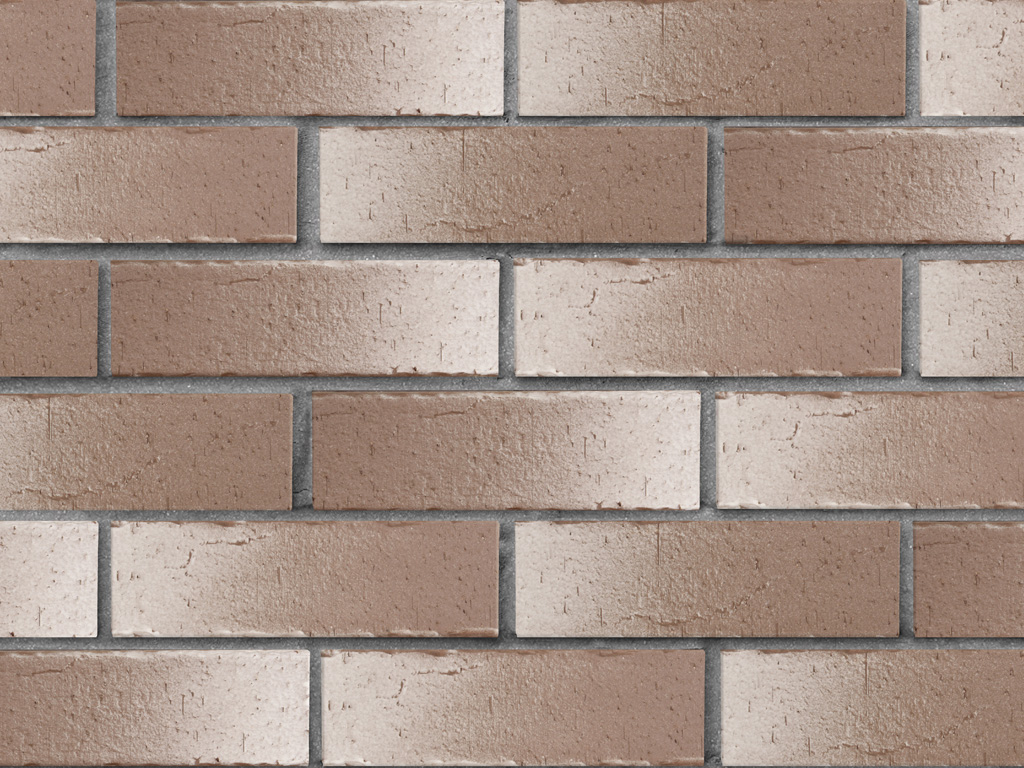 Кирпич клинкерный ЛСР Нарвик коричневый с белым ангоб винтаж, 250*85*65 мм