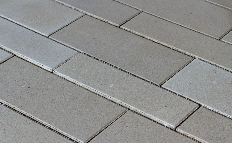 Плитка тротуарная Паркет Б.9.Псм.8 стандарт гладкий серый, комплект 4 шт, толщина 80 мм