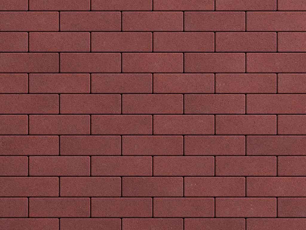 Плитка тротуарная Паркет Б.4.П.6 стандарт гладкий красный, 180*60*60 мм