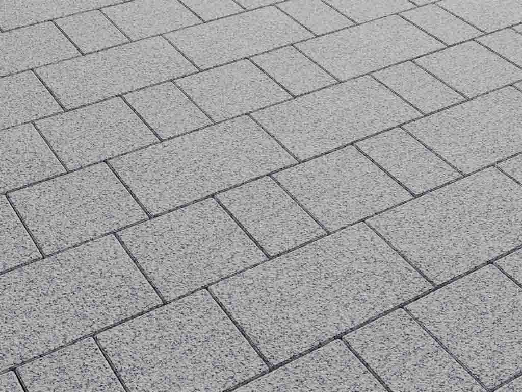 Плитка тротуарная Старый город А.1.Фсм.4 стоунмикс белый с черным, комплект 3 шт, толщина 40 мм