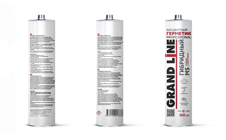 Герметик Grand Line Professional бесцветный, 300 мл