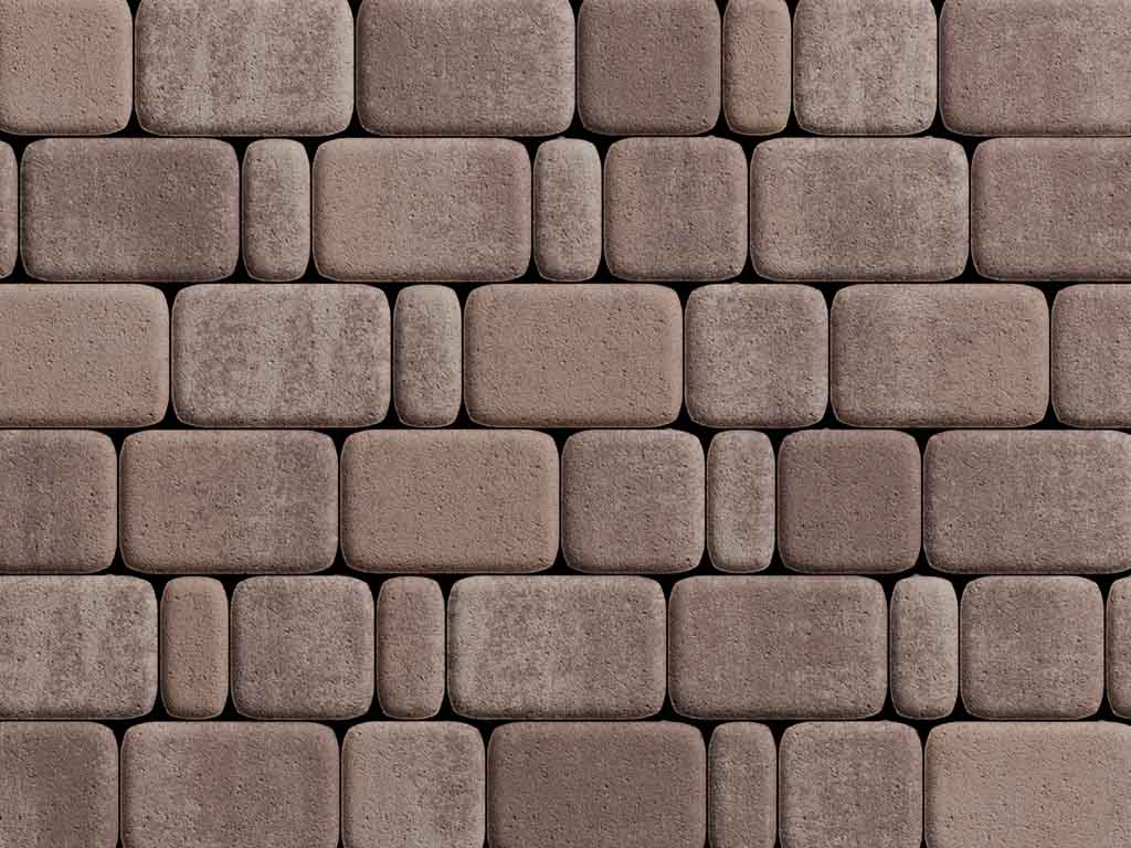 Плитка тротуарная Классико Б.4.КО.6 листопад гладкий хаски, комплект 3 шт, толщина 60 мм