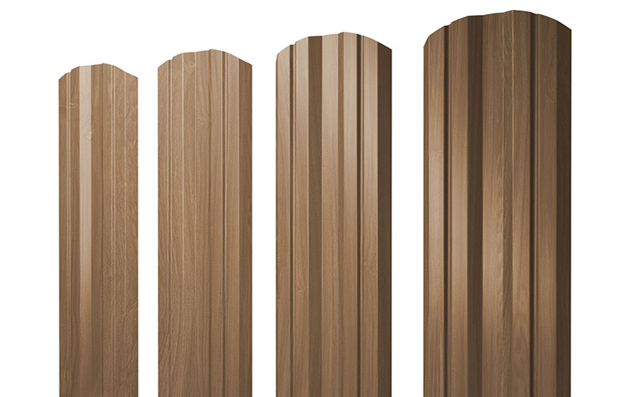 Штакетник Twin фигурный Print Elite Honey Wood