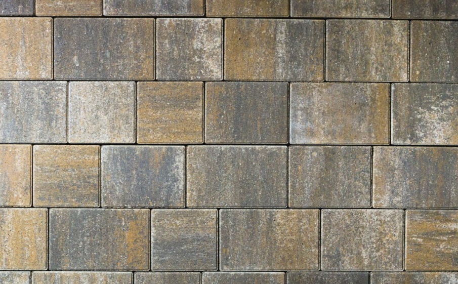 Плитка тротуарная Новый город В.3.Фсм.8 листопад гладкий песчаник, комплект 3 шт, толщина 80 мм