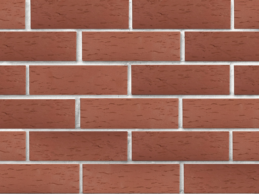 Кирпич клинкерный ЛСР Эдинбург темно-красный береста, 250*85*65 мм