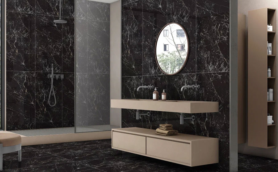 Керамогранит Eternal high glossy Black Lava, 1200*600*9 мм