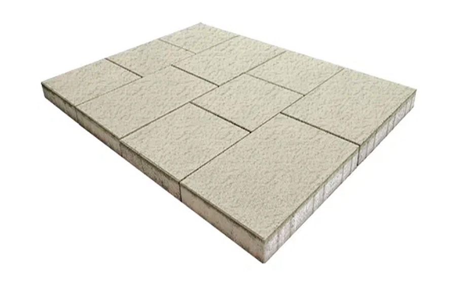 Плитка тротуарная SteinRus Инсбрук Ланс Б.5.Псм.6, Old-age, слоновая кость, толщина 60 мм