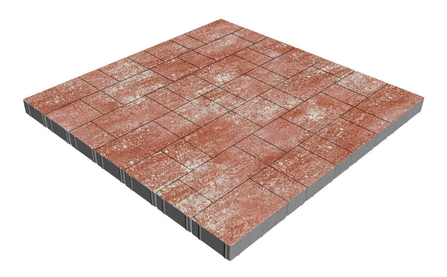 Плитка тротуарная SteinRus Новый город Лион Б.9.Псм.6, Native, Порто, толщина 60 мм