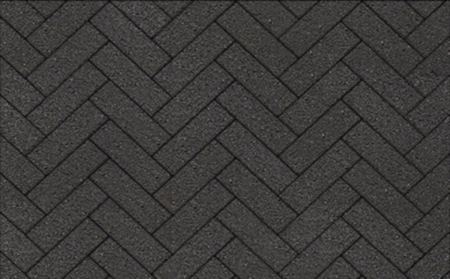 Плитка тротуарная Паркет Б.16.Псм.8 гранит черный, комплект 6 шт, толщина 80 мм