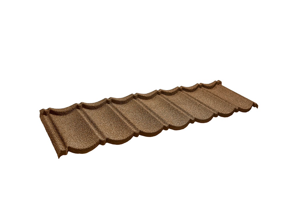 Композитная черепица CM Кровля Бонд (CM Roof Bond) Кофе (Coffee), 1340*420 мм