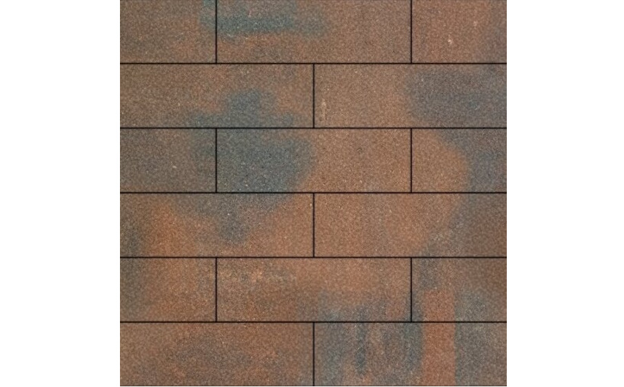 Плитка тротуарная SteinRus Гранада Б.7.П.8, Old-age, ColorMix Штайнрус, 600*200*80 мм