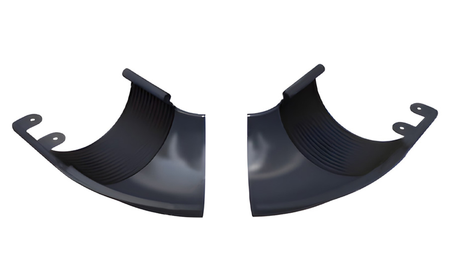 Угол желоба регулируемый внешний 100-165° BRAAS, 125/90 мм, сталь, графит