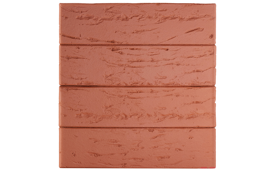 Кирпич облицовочный ЛСР, красный, рустик, утолщенные стенки, 250*120*65 мм