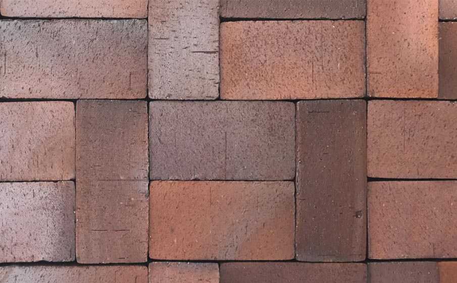 Клинкерная брусчатка Muhr №04S Rotbraun-bunt spezial, 200*100*40 мм