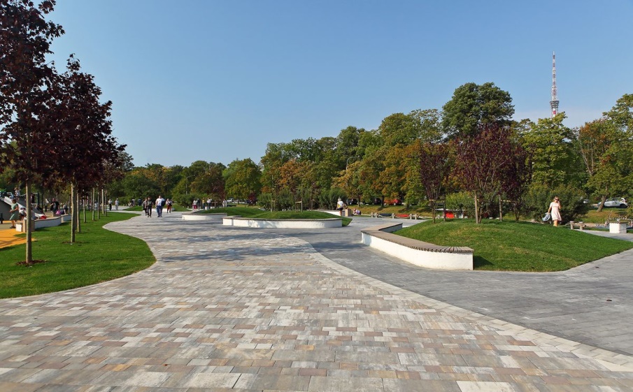 Плитка тротуарная Новый город В.3.Фсм.8 листопад гладкий песчаник, комплект 3 шт, толщина 80 мм