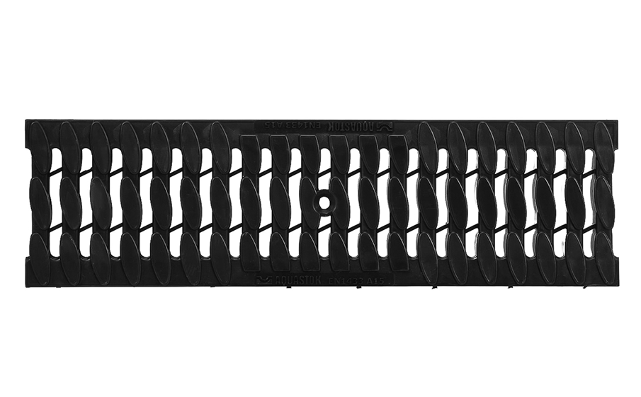 Решетка водоприемная пластиковая косичка AQUASTOK Norma DN100 класс A15