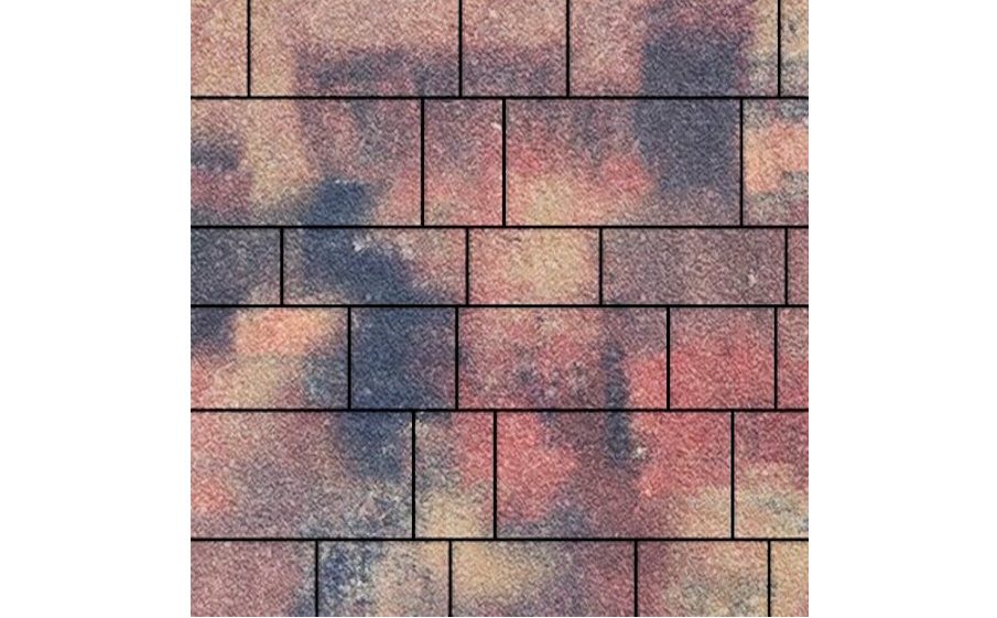 Плитка тротуарная SteinRus Инсбрук Тироль Б.4.Псм.6 Native, ColorMix Оригон, толщина 60 мм