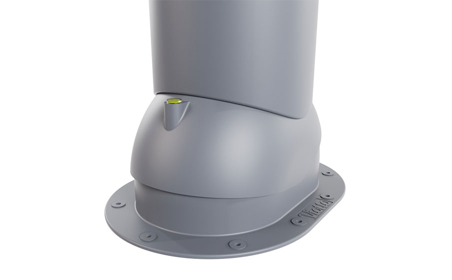 Труба вентиляционная Viotto для готовой мягкой и фальцевой кровли d=125 мм утепленная, RAL 7024 графит