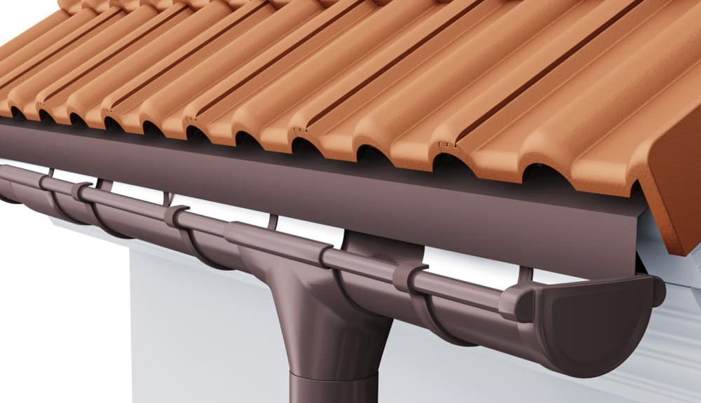 Водосточная система BRAAS сталь, 125/90 мм, темно-коричневая