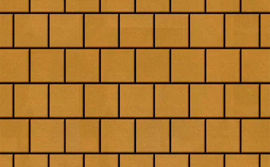 Плитка тротуарная SteinRus Армор В.2.К.8, гладкая, желтый, 100*100*80 мм