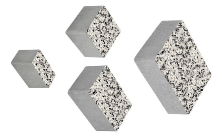 Плитка тротуарная Мюнхен Б.2.Фсм.6 стоунмикс белый с черным, комплект 4 шт, толщина 60 мм