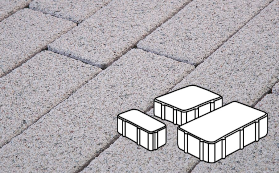 Плитка тротуарная Готика Premium Gold, Новый Город В.2.Псм.8, комплект 3 шт, толщина 80 мм