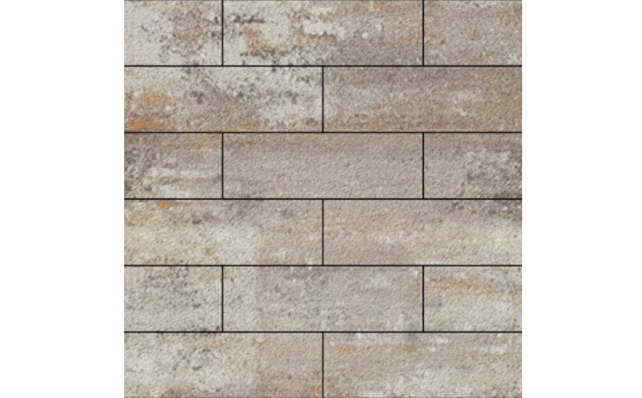 Плитка тротуарная SteinRus, Гранада Б.7.П.8 Native, ColorMix Берилл, 600*200*80 мм