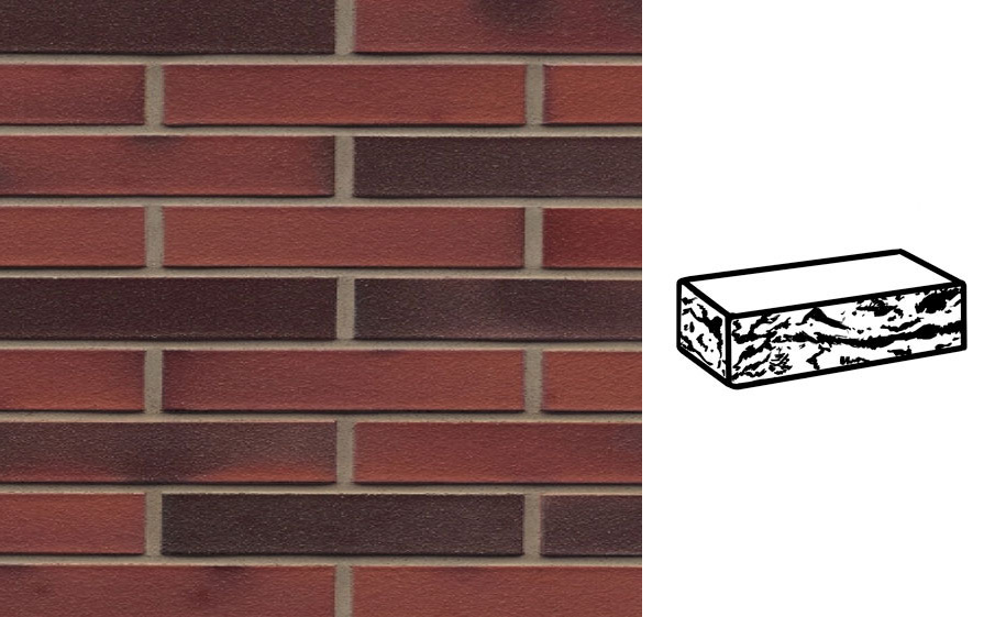 Кирпич клинкерный Muhr 03 EG Rot Edelglanz готик, 240*90*40 мм