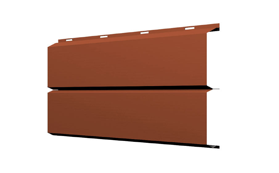 Софит Grand Line ЭкоБрус без перфорации 0,345, 0,5 Satin Matt с пленкой RAL 8004