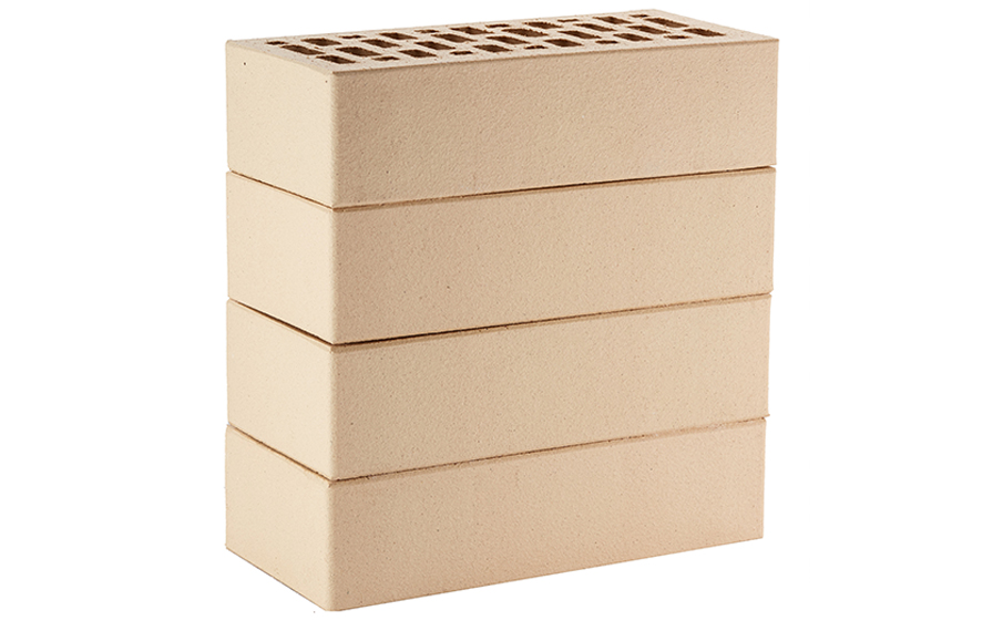 Кирпич облицовочный ЛСР слоновая кость гладкий М175 250*120*65 мм