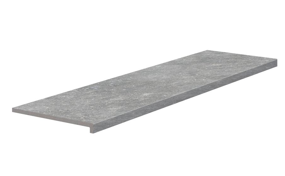 Ступень с прямым носиком EXAGRES Ardenas Gris, 1200*330*30*12 мм