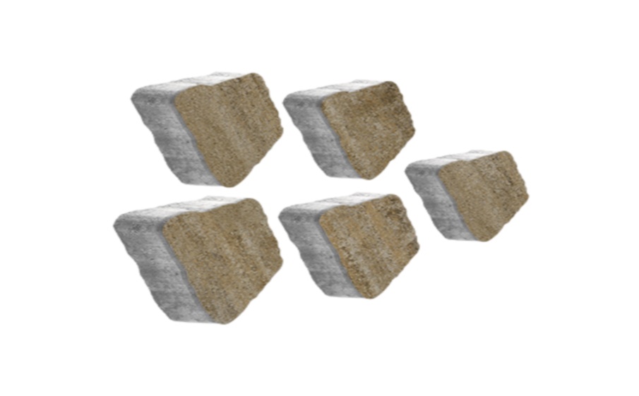 Плитка тротуарная Антик Б.3.А.6 искусственный камень доломит, комплект 5 шт, толщина 60 мм