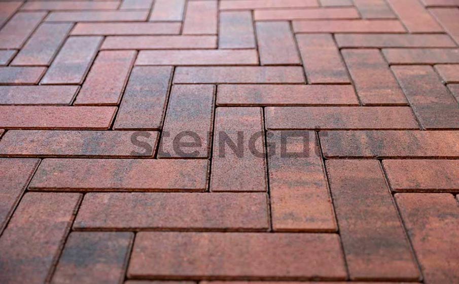 Плитка тротуарная Steingot Color Mix, Паркет, Клинкер, 240*80*60 мм
