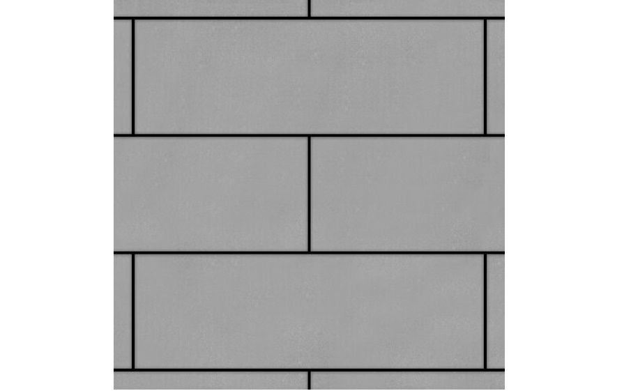 Плитка тротуарная SteinRus Аликанте Б.2.П.8  гладкая, серый, 900*300*80 мм