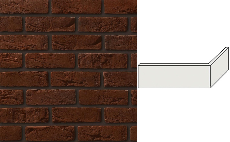 Декоративный кирпич Leonardo Stone угловой элемент Орли 191/98*65*10 мм 747