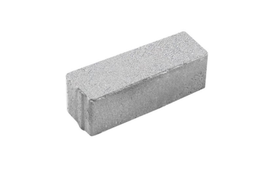 Плитка тротуарная Паркет Б.9.Псм.8 стандарт гладкий белый, комплект 4 шт, толщина 80 мм