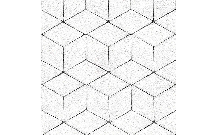 Плитка тротуарная SteinRus Полярная звезда Б.5.Ф.8 Native, белый, 200*200*80 мм