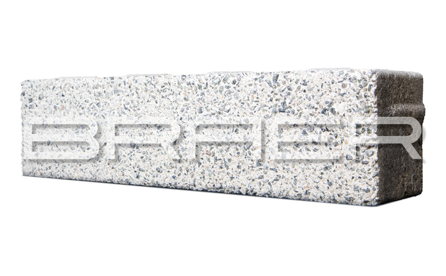 Плитка тротуарная BRAER Ригель 2.0 Select Гранит на белом, 320*80*60 мм