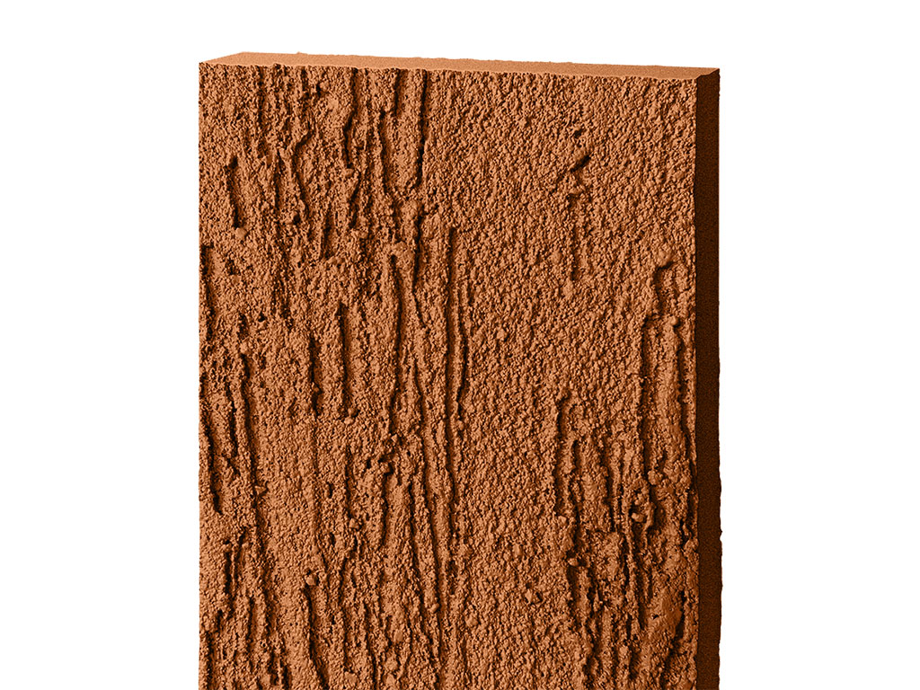 Фиброцементная панель БЕТЭКО Короед RAL 8023 (оранжево-коричневый), 1570*1200*8 мм