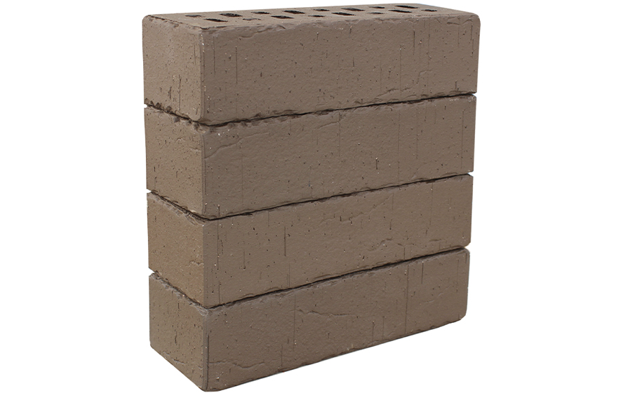 Кирпич клинкерный ЛСР Кельн коричневый винтаж с рваной фаской, 250*85*65 мм