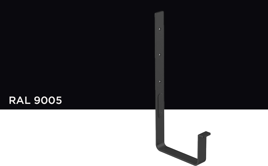 Металлический кронштейн Galeco усиленный для системы STAL 2 D 125/80*80 мм, RAL 9005