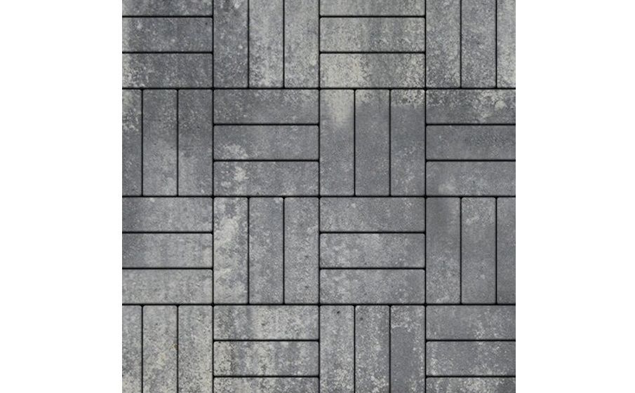 Плитка тротуарная SteinRus Паркет Б.2.П.6, гладкая, ColorMix Актау, 210*70*60 мм