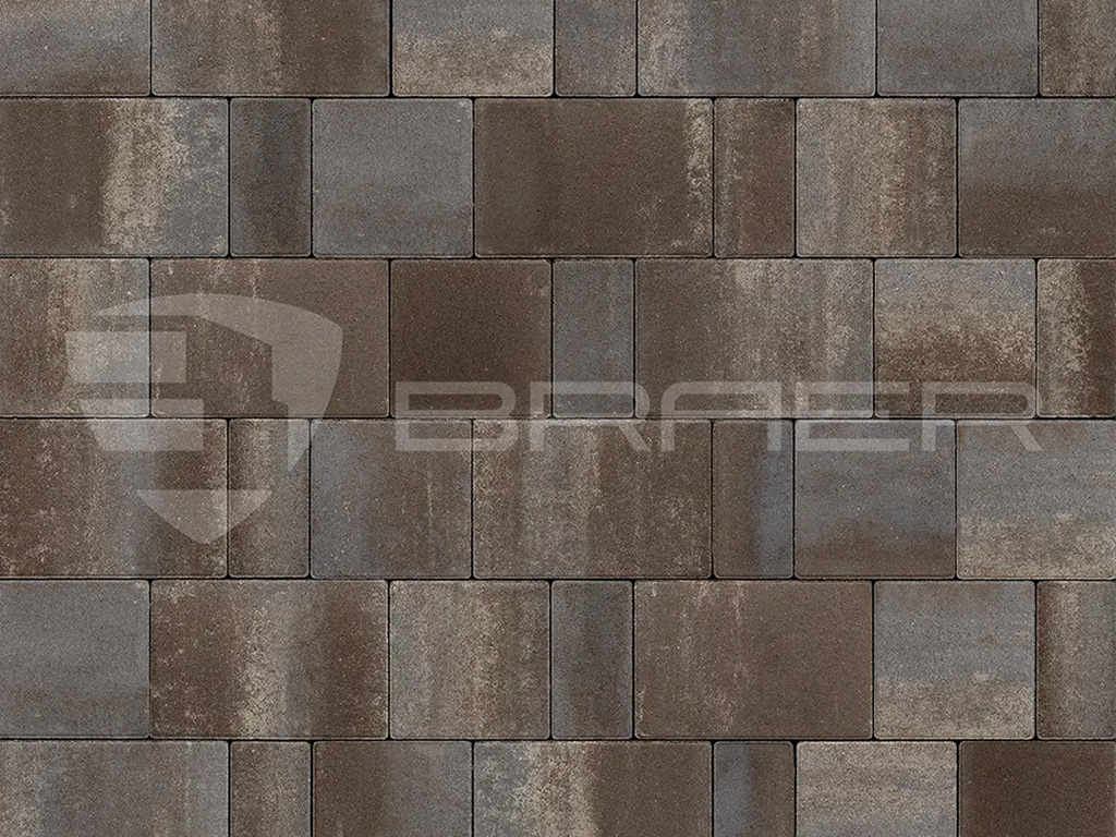 Плитка тротуарная BRAER Старый город Ландхаус Color Mix Байкал, толщина 60 мм
