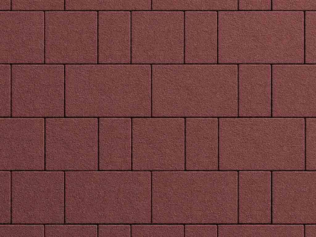 Плитка тротуарная Старый город Б.1.Фсм.8 гранит красный, комплект 3 шт, толщина 80 мм