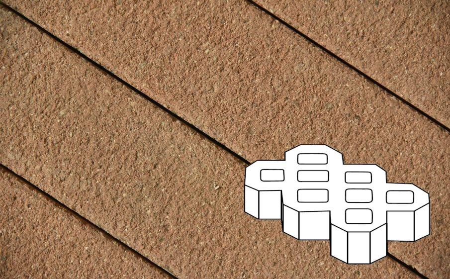 Плитка тротуарная Готика Premium Bronze, Экопарковка Б.6.ГР.10, №17, 600*400*100 мм