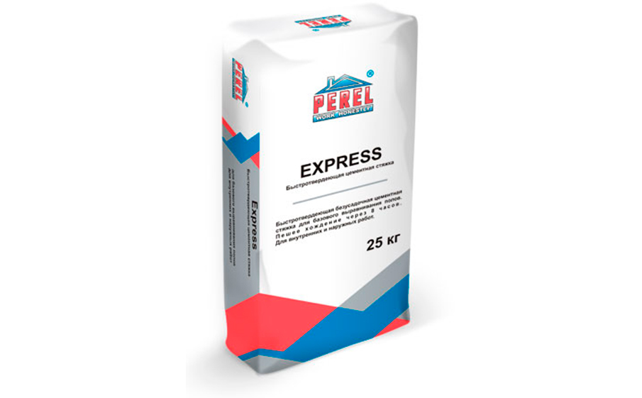 Цементная стяжка Perel 0720 Express, 25 кг