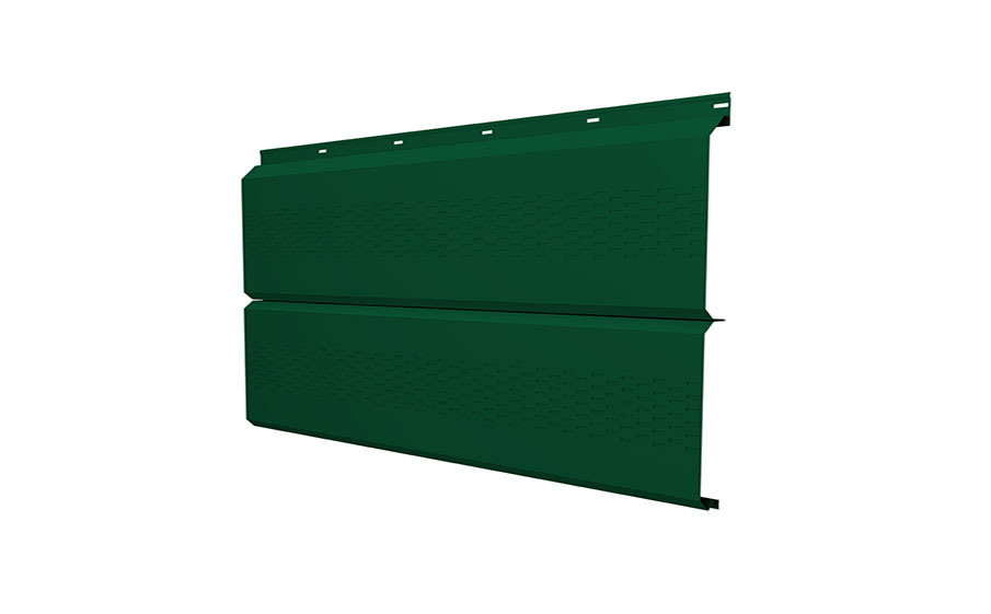 Софит Grand Line ЭкоБрус с перфорацией 0,345, 0,45 Drap ST RAL 6005