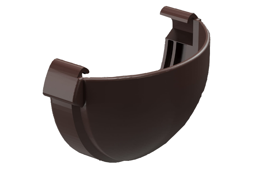 Заглушка желоба Docke LUX, шоколад