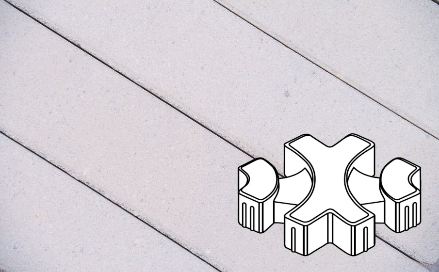 Плитка тротуарная Готика Profi, Эко-фантазия Б.3.ГР.8, кристалл, частичный прокрас, б/ц, 300*300*80 мм