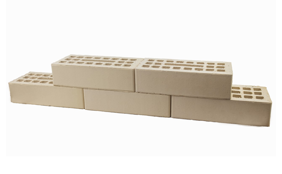 Кирпич облицовочный Губский КЗ, гладкий, светло-бежевый, 250*120*65 мм